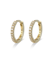 Billy Earrings - White Diamonds - Available In Three Sizes